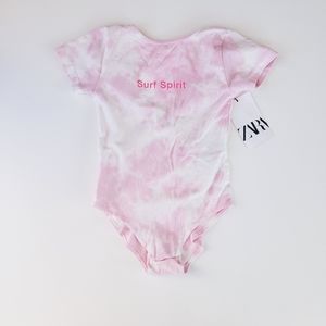 Zara Pink Tie Dye Bodysuit Leotard NWT